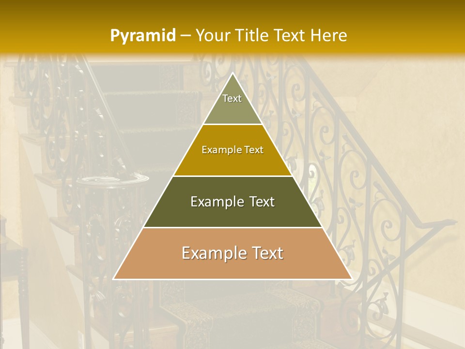Home Staircase Decorative PowerPoint Template
