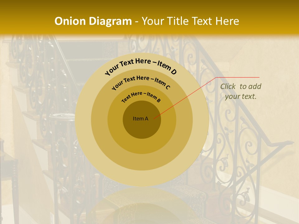 Home Staircase Decorative PowerPoint Template