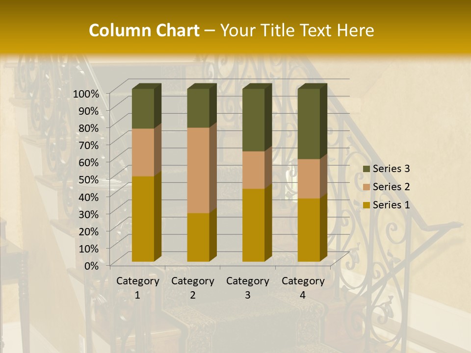 Home Staircase Decorative PowerPoint Template