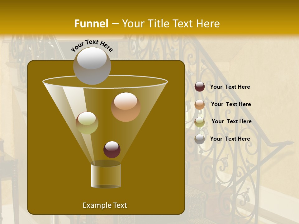Home Staircase Decorative PowerPoint Template