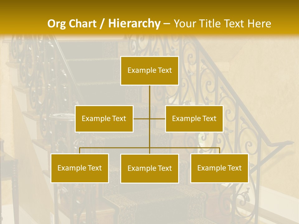 Home Staircase Decorative PowerPoint Template