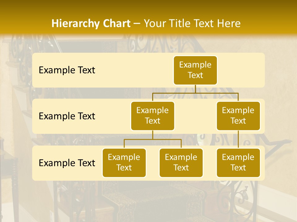 Home Staircase Decorative PowerPoint Template