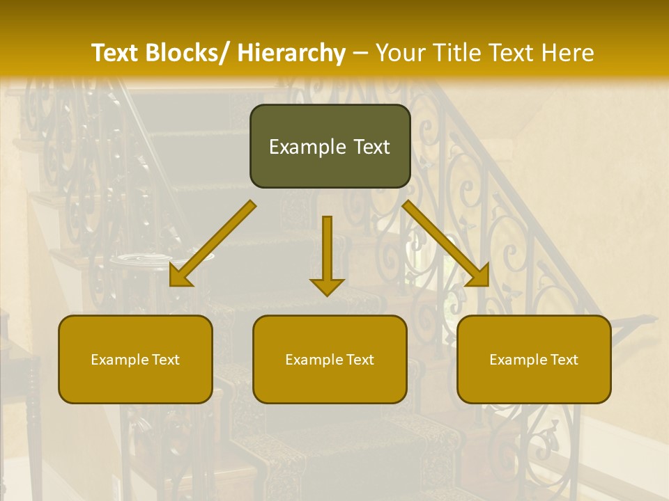 Home Staircase Decorative PowerPoint Template