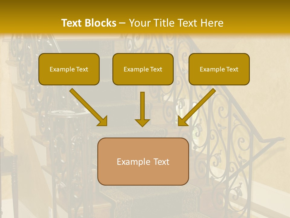 Home Staircase Decorative PowerPoint Template