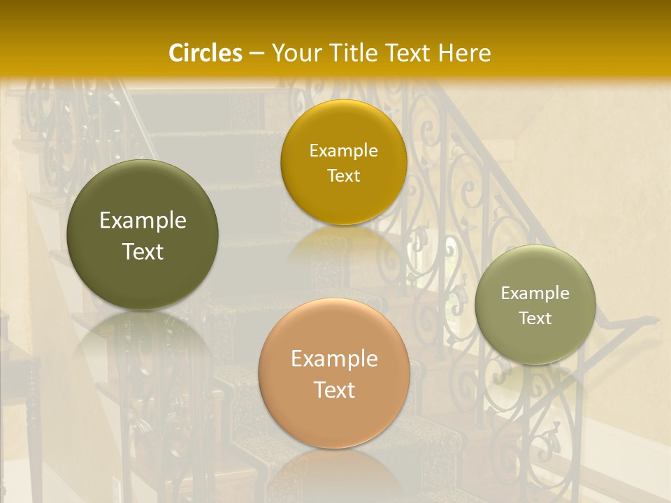 Home Staircase Decorative PowerPoint Template