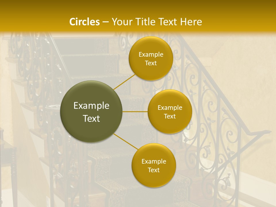 Home Staircase Decorative PowerPoint Template