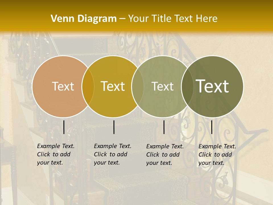 Home Staircase Decorative PowerPoint Template