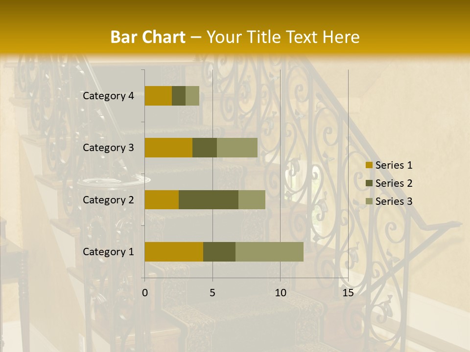 Home Staircase Decorative PowerPoint Template