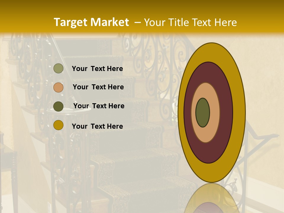Home Staircase Decorative PowerPoint Template