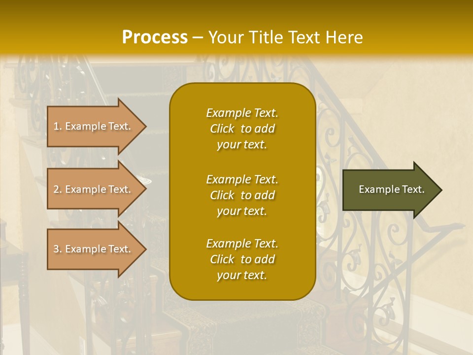 Home Staircase Decorative PowerPoint Template