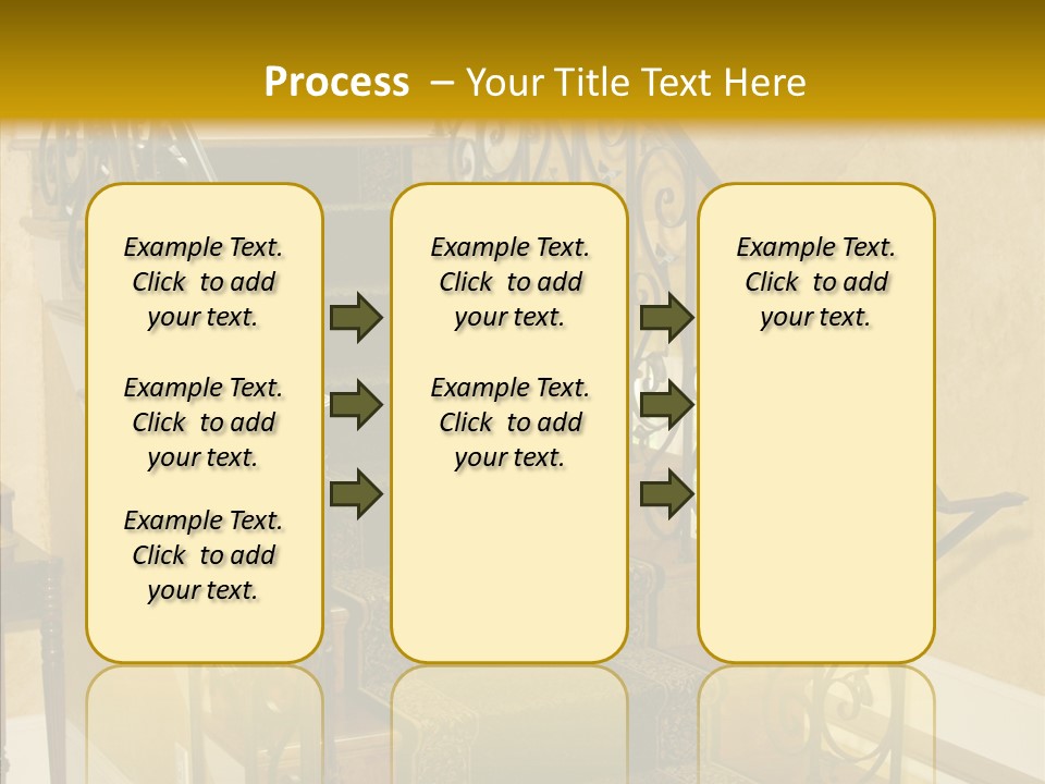 Home Staircase Decorative PowerPoint Template