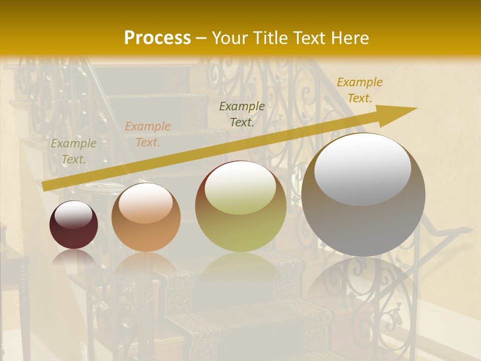 Home Staircase Decorative PowerPoint Template