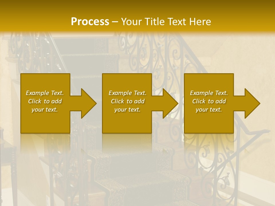 Home Staircase Decorative PowerPoint Template