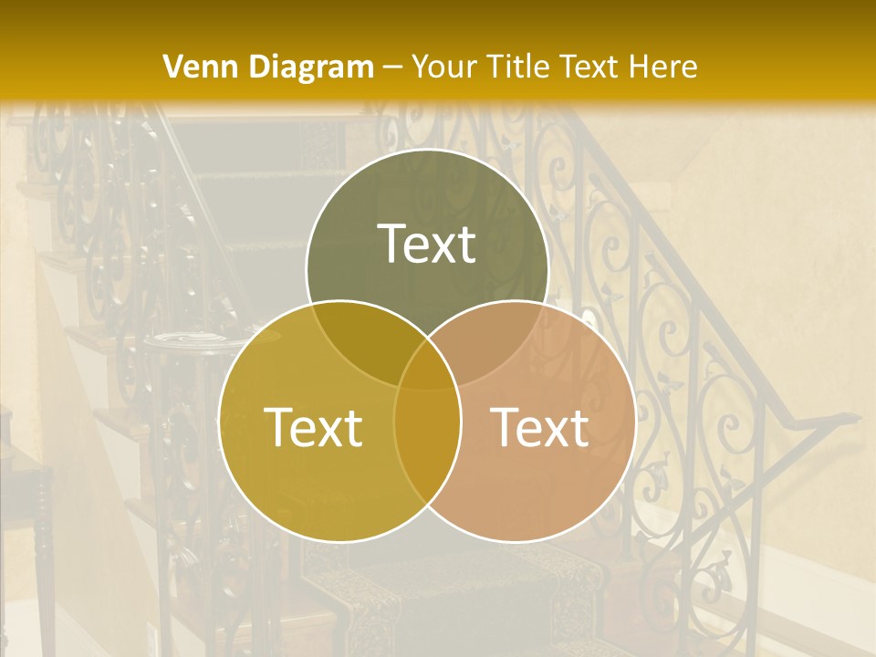 Home Staircase Decorative PowerPoint Template
