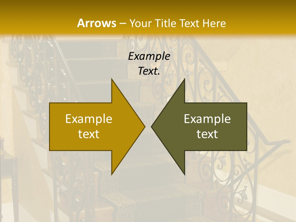 Home Staircase Decorative PowerPoint Template