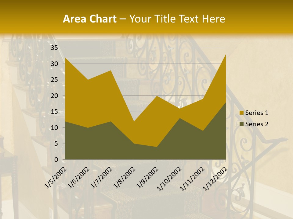Home Staircase Decorative PowerPoint Template