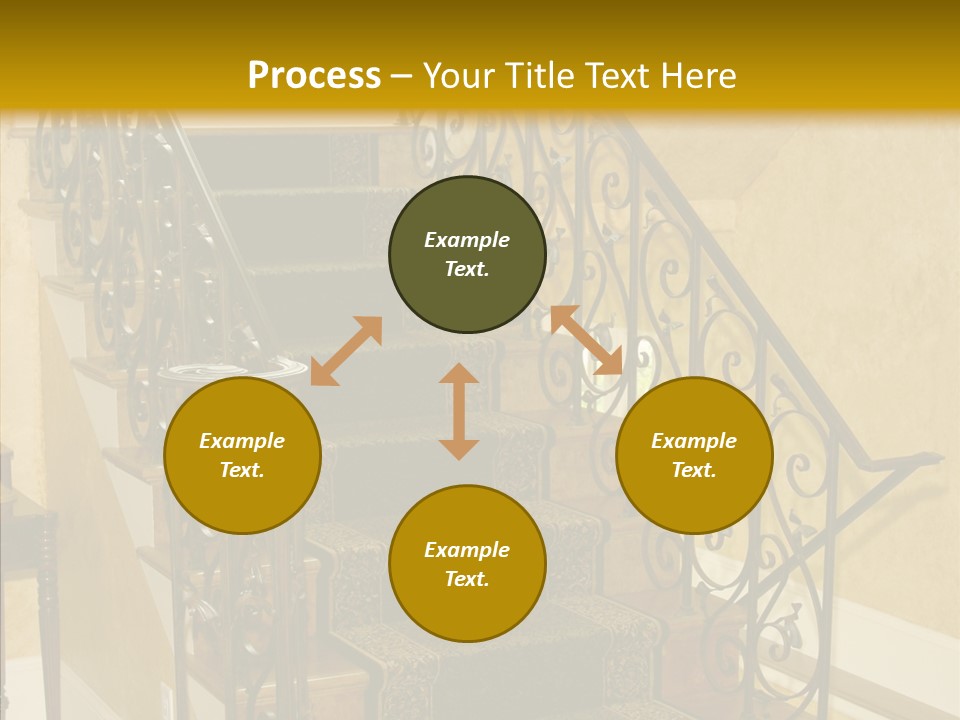 Home Staircase Decorative PowerPoint Template
