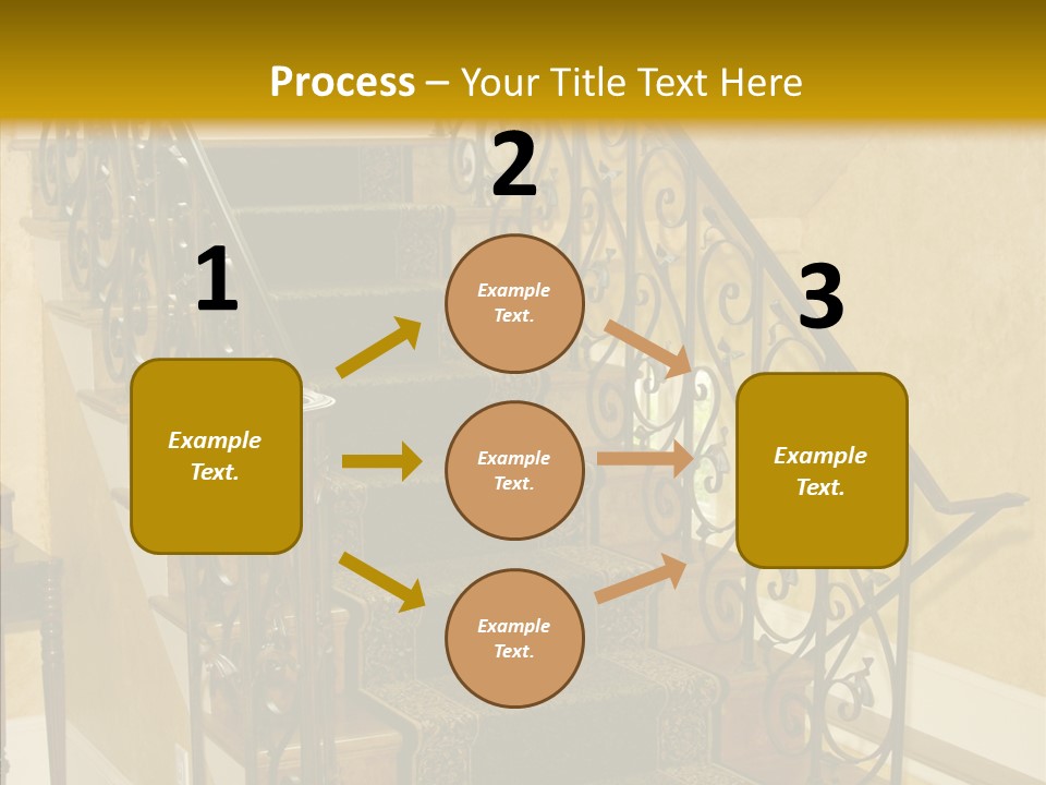 Home Staircase Decorative PowerPoint Template