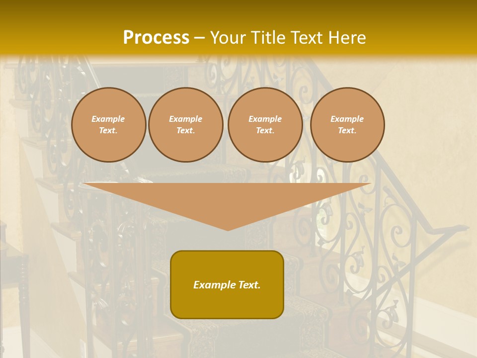 Home Staircase Decorative PowerPoint Template