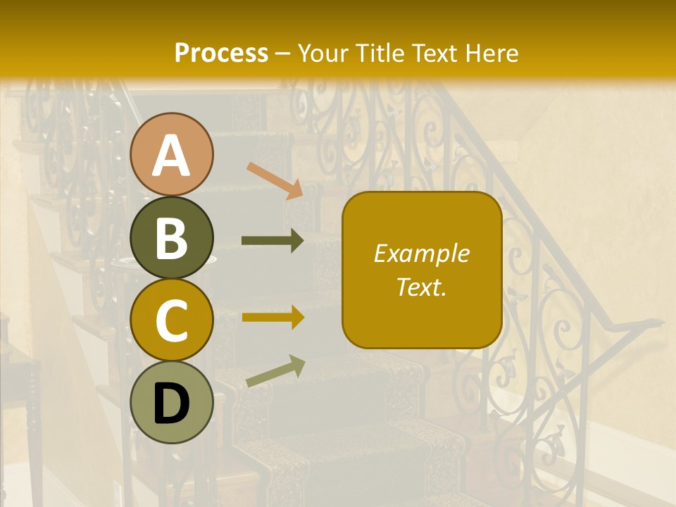 Home Staircase Decorative PowerPoint Template