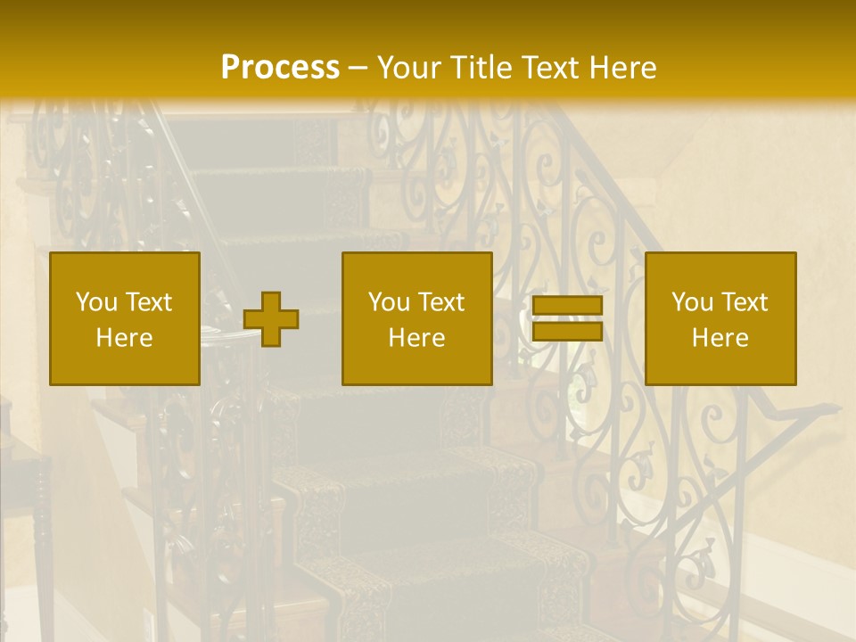 Home Staircase Decorative PowerPoint Template