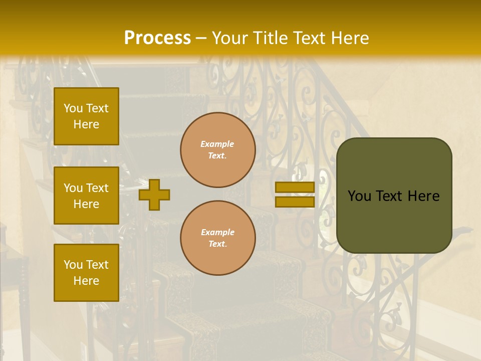 Home Staircase Decorative PowerPoint Template