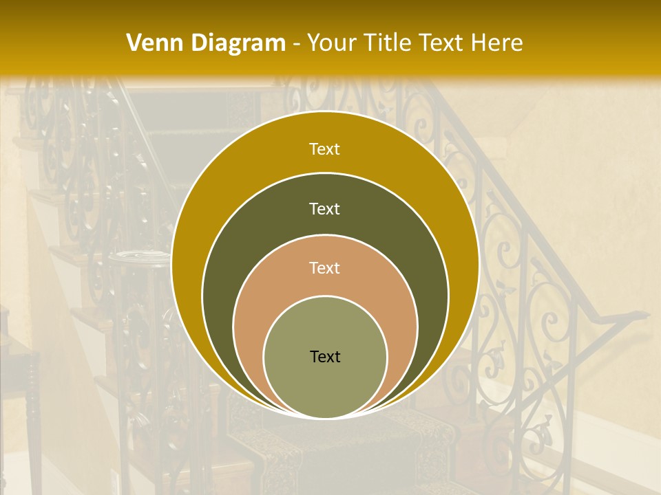 Home Staircase Decorative PowerPoint Template