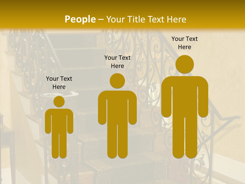 Home Staircase Decorative PowerPoint Template