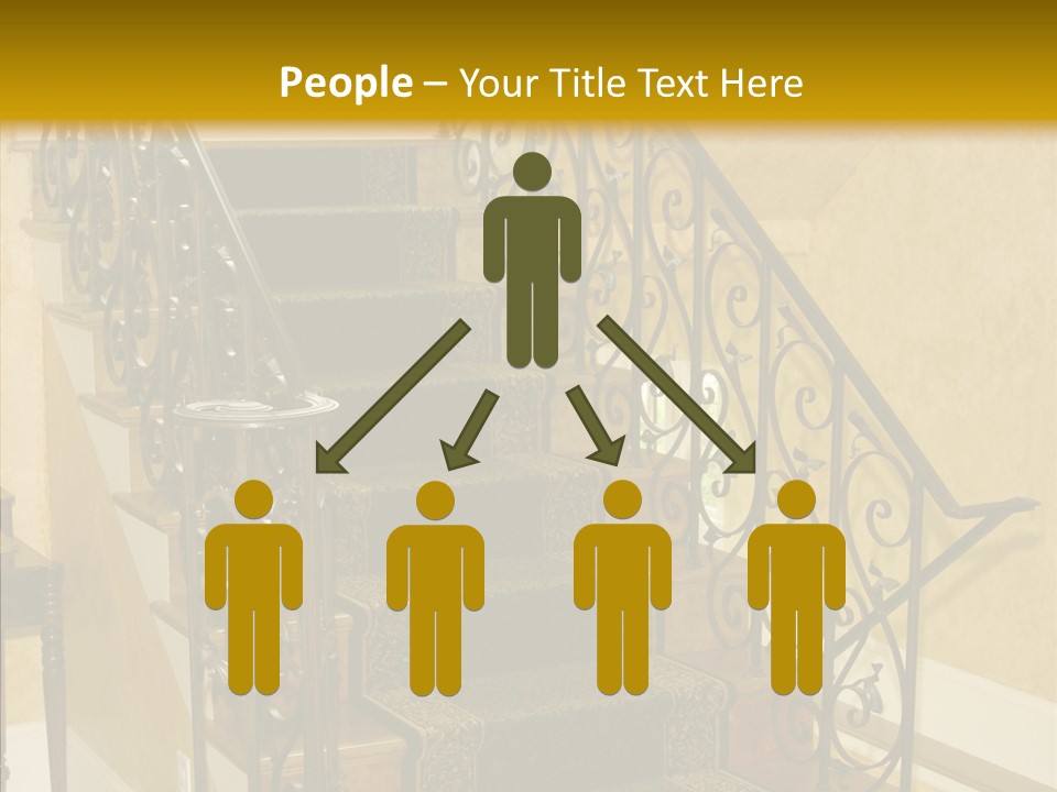 Home Staircase Decorative PowerPoint Template