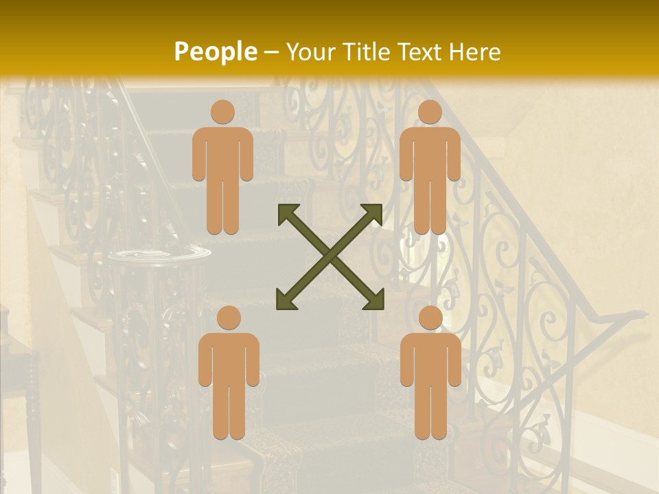 Home Staircase Decorative PowerPoint Template