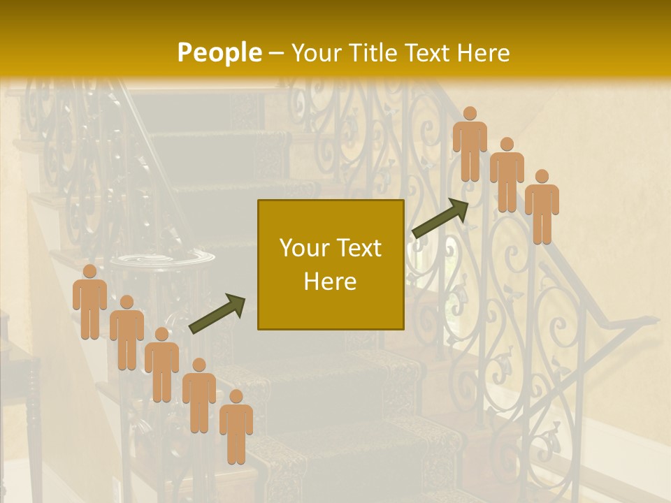 Home Staircase Decorative PowerPoint Template