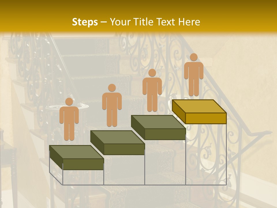 Home Staircase Decorative PowerPoint Template