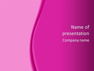 Satin Pink Crease PowerPoint Template