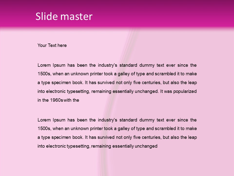 Satin Pink Crease PowerPoint Template
