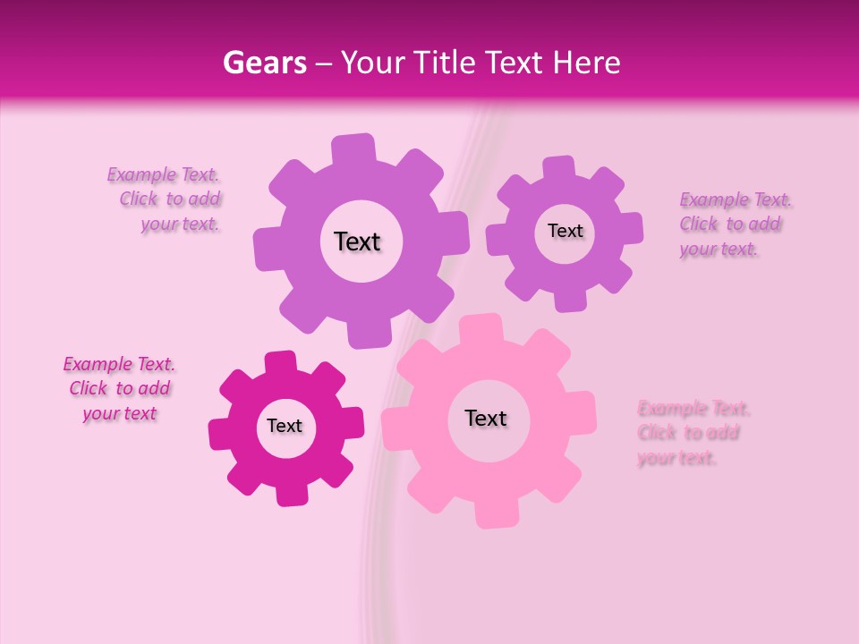 Satin Pink Crease PowerPoint Template