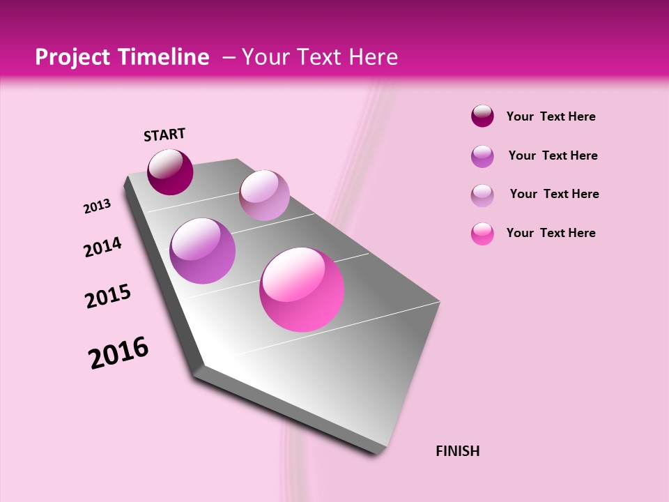 Satin Pink Crease PowerPoint Template