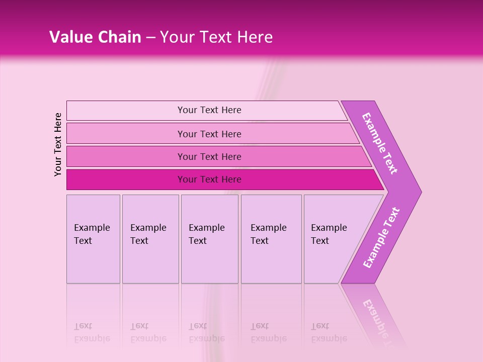 Satin Pink Crease PowerPoint Template