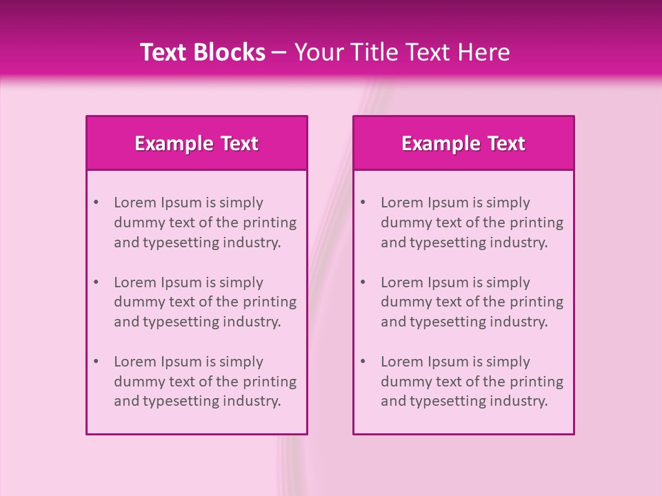 Satin Pink Crease PowerPoint Template