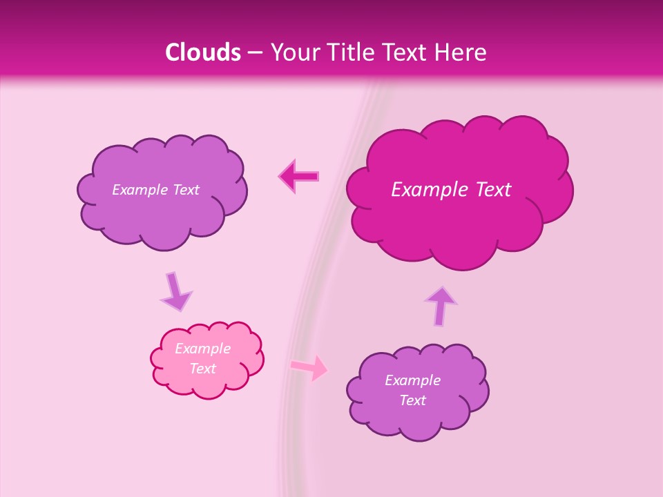 Satin Pink Crease PowerPoint Template