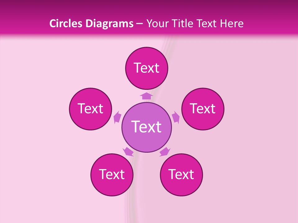 Satin Pink Crease PowerPoint Template