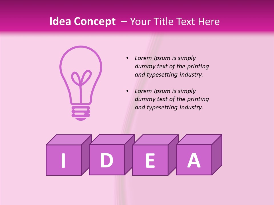 Satin Pink Crease PowerPoint Template