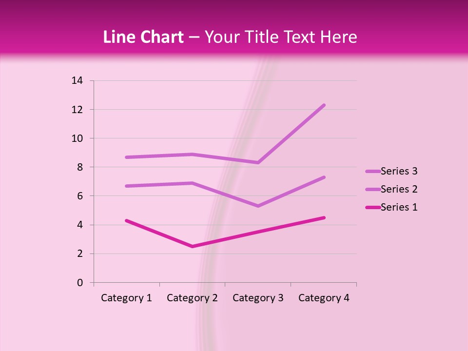 Satin Pink Crease PowerPoint Template