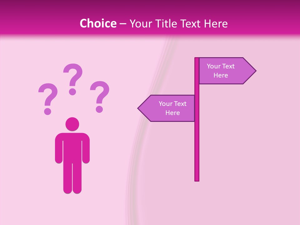 Satin Pink Crease PowerPoint Template