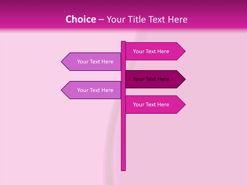 Satin Pink Crease PowerPoint Template