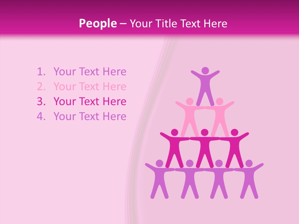 Satin Pink Crease PowerPoint Template