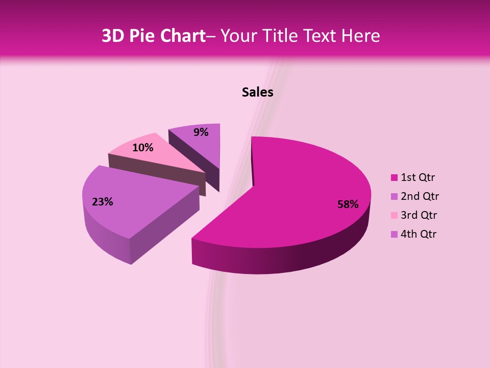 Satin Pink Crease PowerPoint Template
