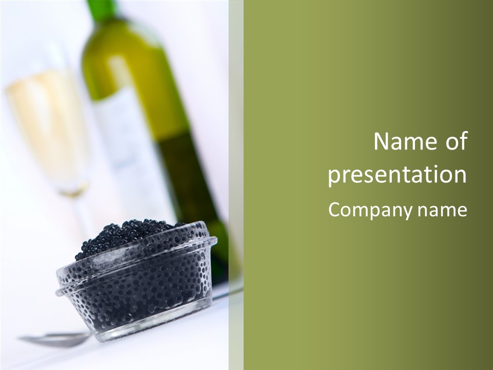 Meeting Champagne Alcohol PowerPoint Template