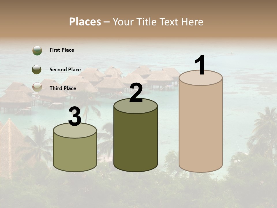 French Polynesia Lagoon PowerPoint Template