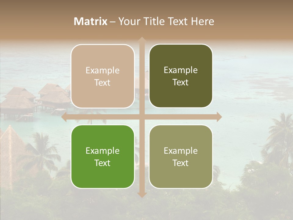 French Polynesia Lagoon PowerPoint Template