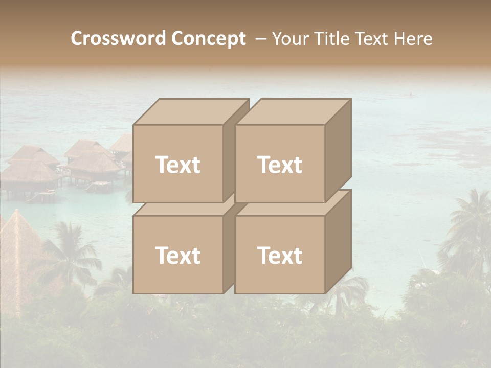 French Polynesia Lagoon PowerPoint Template